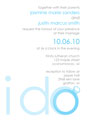 ido wedding invitation design